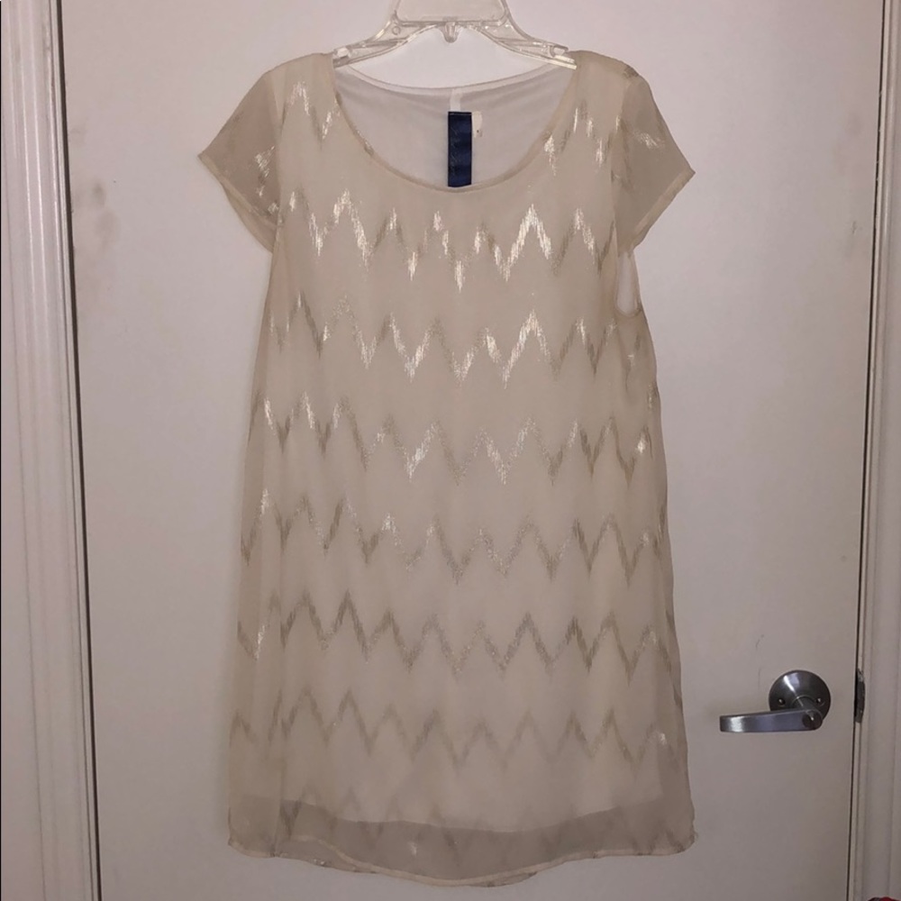 Zig zag shift dress